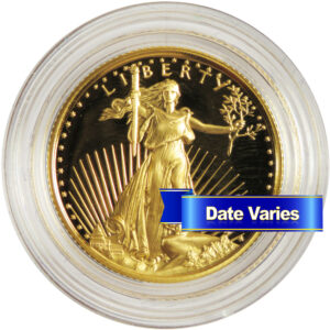 Proof $10 American Gold Eagle 1/4 oz Random Year w/ Capsule, NO OGP or COA