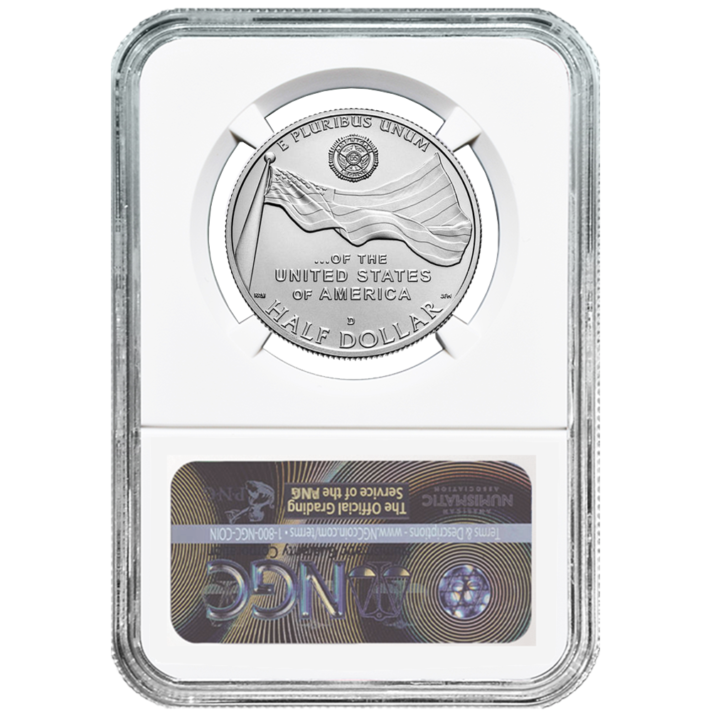 2019-D UNC 50c American Legion 100th Ann Half Dollar NGC MS70 FDI