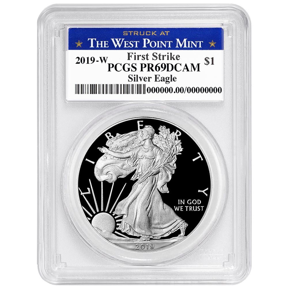 2019-W Proof $1 American Silver Eagle PCGS PR69DCAM First Strike