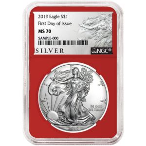2019 $1 American Silver Eagle NGC MS70 FDI ALS Label Red Core