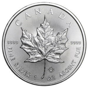 2018 $5 Silver Canadian Maple Leaf 1 oz