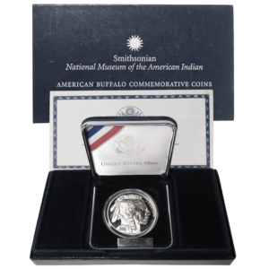 2001-P Proof $1 American Buffalo Commemorative Silver Dollar Box, OGP & COA