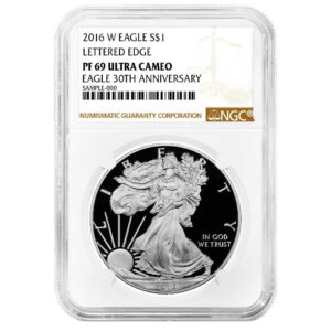 2016-W Proof $1 American Silver Eagle NGC PF69UC Brown Label