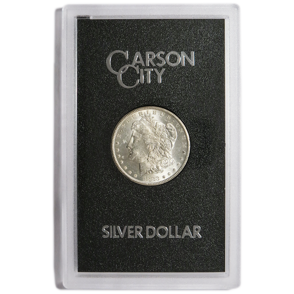 1883-CC $1 Morgan Silver Dollar GSA Uncirculated, Box & COA