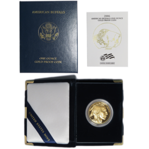 2006-W Proof $50 American Gold Buffalo Box, OGP & COA