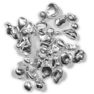 1 Troy oz .999 Fine Silver Poured Shot 31.10 Grams