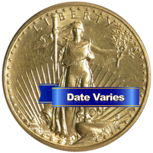 $50 American Gold Eagle 1 oz Random Year Scruffy