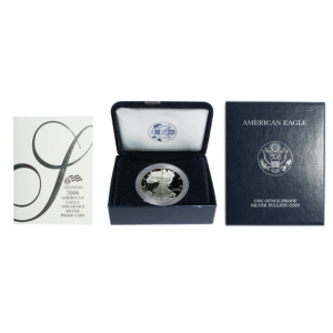 2006-W Proof $1 American Silver Eagle Box, OGP & COA