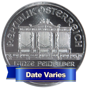 1.50 Euro Silver Austrian Philharmonic 1 oz BU Random Year