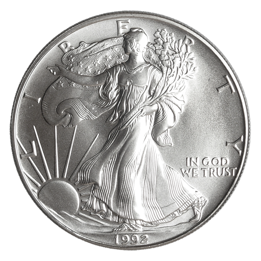 1992 $1 American Silver Eagle 1 oz Brilliant Uncirculated