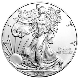 2001 $1 American Silver Eagle 1 oz Brilliant Uncirculated