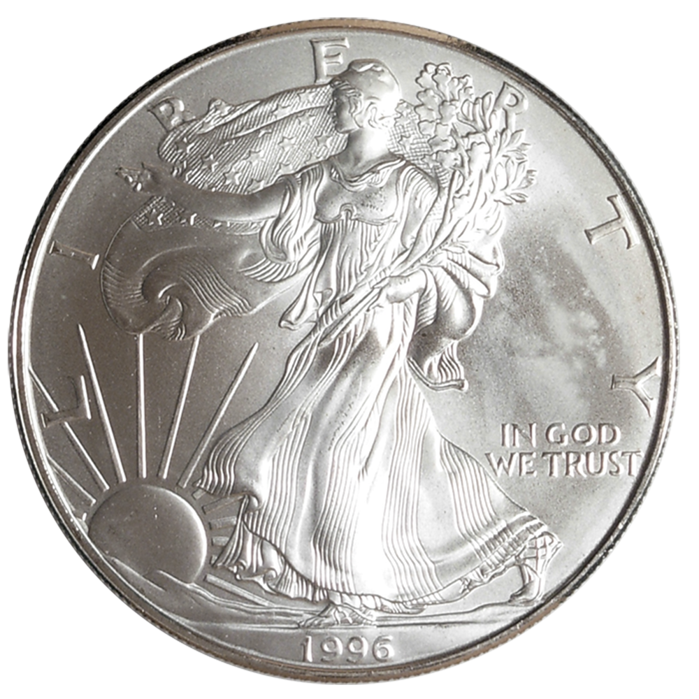 ジンバブエ大型銀貨】（1996年① 1オンス純銀 プルーフ） プルーフ