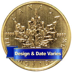 $50 Gold Canadian Maple Leaf .9999 1 oz Random Year Brilliant Uncirculated