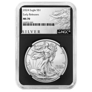 2024 $1 American Silver Eagle NGC MS70 ER ALS Label Retro Core