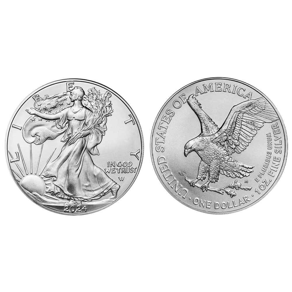 AMERICAN EAGLE  2024 $1 American Silver Eagle 1 oz Brilliant Uncirculated