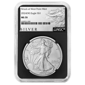 2024 (W) $1 American Silver Eagle NGC MS70 ALS Label Retro Core