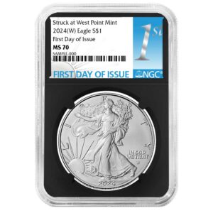 2024 (W) $1 American Silver Eagle NGC MS70 FDI First Label Retro Core