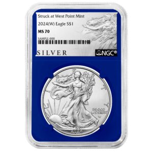 2024 (W) $1 American Silver Eagle NGC MS70 ALS Label Blue Core