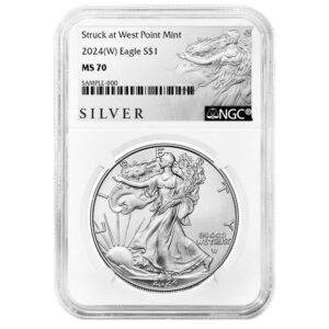 2024 (W) $1 American Silver Eagle NGC MS70 ALS Label