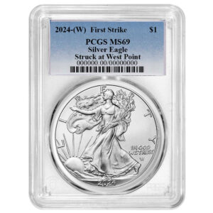 2024 (W) $1 American Silver Eagle PCGS MS69 FS Blue Label