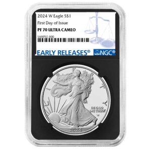 2024-W Proof $1 American Silver Eagle NGC PF70UC FDI First Label Retro Core
