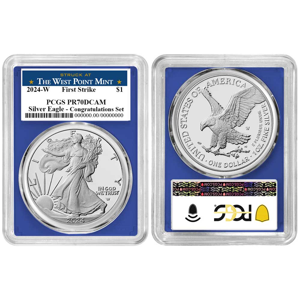 2024-W Proof $1 American Silver Eagle Congratulations Set PCGS