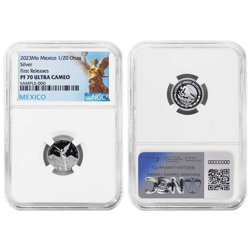 2023 Proof Silver Mexican Libertad Onza 1/20 oz NGC PF70UC FR