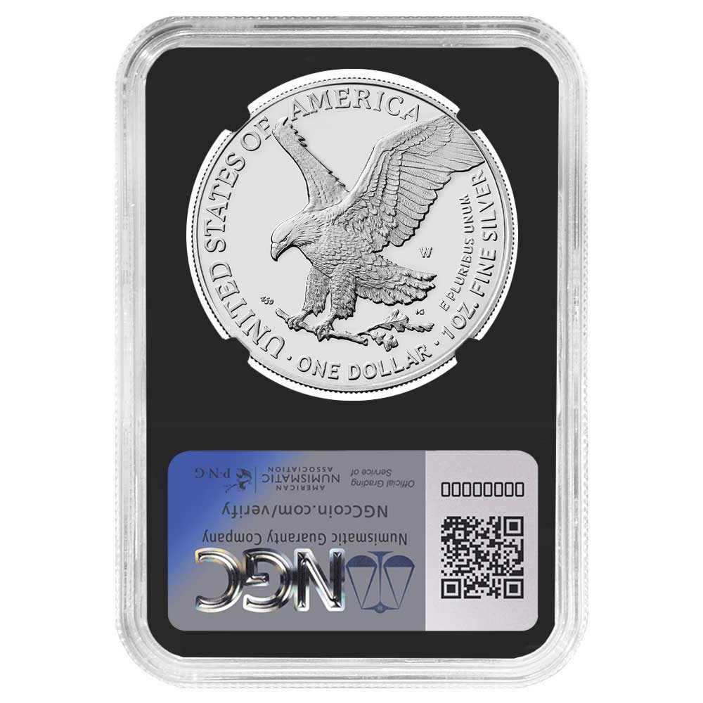 2024-W Proof $1 American Silver Eagle NGC PF69UC Brown Label Retro