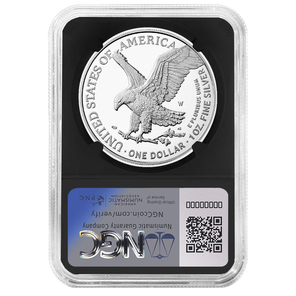 2024-W Proof $1 American Silver Eagle FDI West Point Star Label