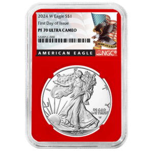 2024-W Proof $1 American Silver Eagle NGC PF70UC FDI Black Label Red Core