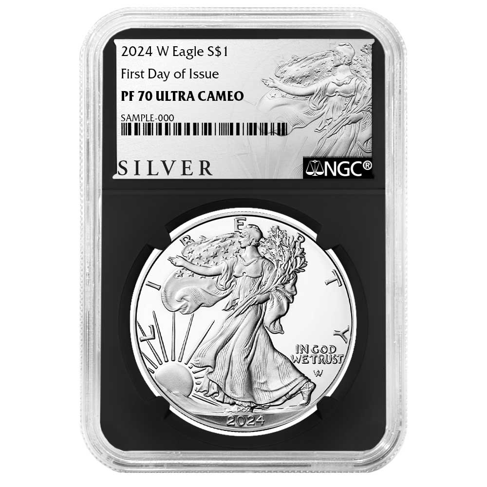 2024-W Proof $1 American Silver Eagle NGC PF70UC FDI ALS Label Retro Core