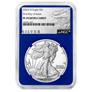 2024-W Proof $1 American Silver Eagle NGC PF70UC FDI ALS Label Blue Core
