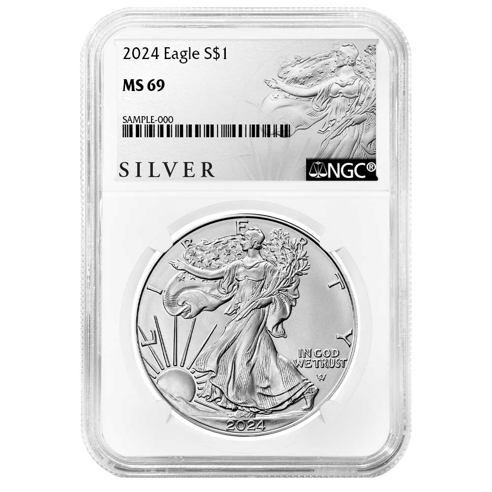 2024 $1 American Silver Eagle NGC MS69 ALS Label