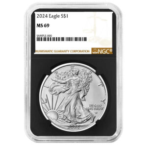 2024 $1 American Silver Eagle NGC MS69 Brown Label Retro Core