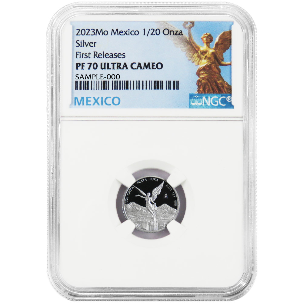 2023 Proof Silver Mexican Libertad Onza 1/20 oz NGC PF70UC FR