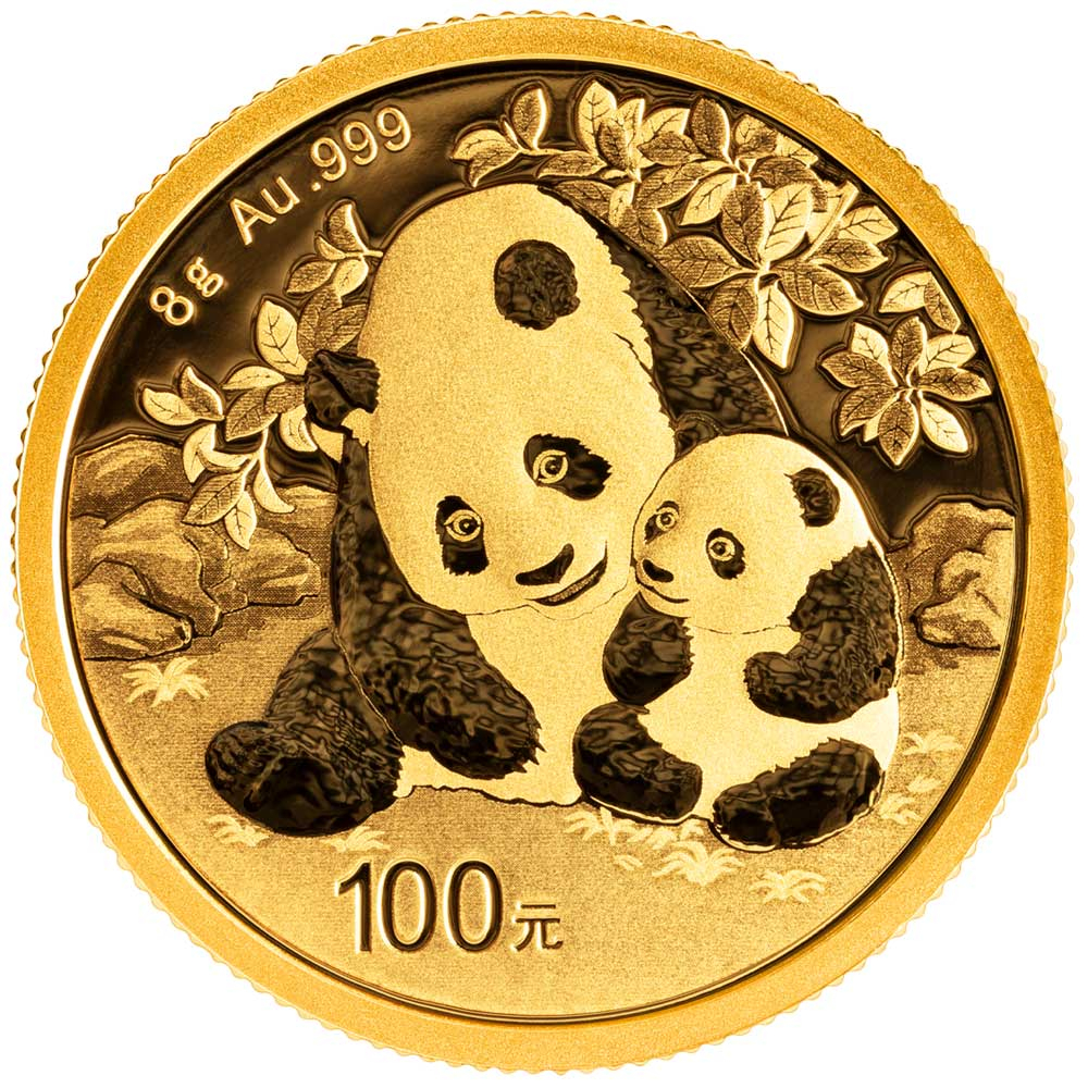 2024 100 Yuan Gold Chinese Panda .999 8g Brilliant Uncirculated - Pinehurst  Coins