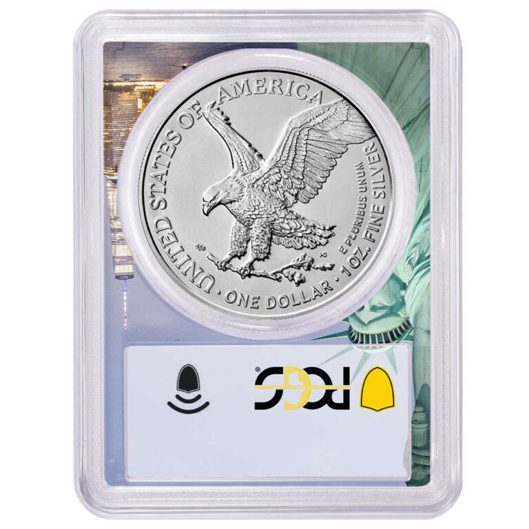 2024 1 American Silver Eagle PCGS MS70 FDOI Statue of Liberty Frame