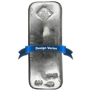 100 Troy oz Johnson Matthey JM Silver Bar .999 Fine Secondary Market