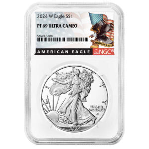 2024-W Proof $1 American Silver Eagle NGC PF69UC Black Label