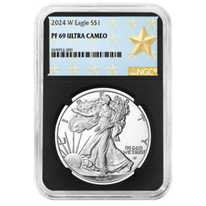 2024-W Proof $1 American Silver Eagle NGC PF69UC West Point Star Label Retro Core