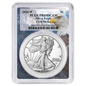 2024-W Proof $1 American Silver Eagle PCGS PR69DCAM FS Eagle Frame