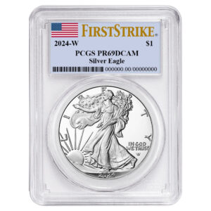 2024-W Proof $1 American Silver Eagle PCGS PR69DCAM FS Flag Label