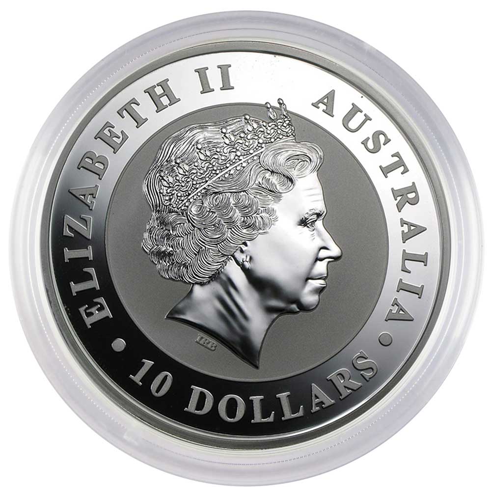 2013-P $10 Australian Silver Koala 10 oz .999 BU Coin in Capsule