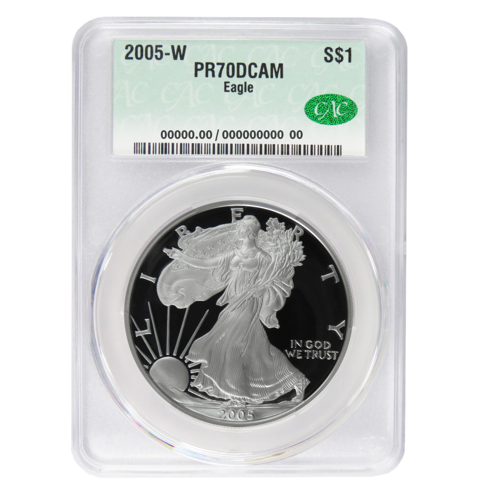 2005-W Proof $1 American Silver Eagle - Pinehurst Coins