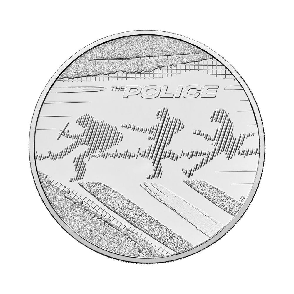 Great Britain 2023 £5 28.28g Cupronickel Legends of Music: The Police Brilliant Uncirculated