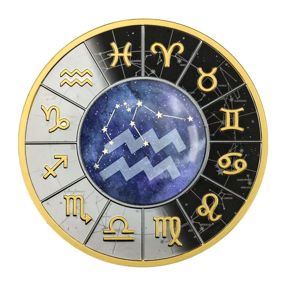 2023 Cameroon 500 Francs Zodiac Aquarius Silver Coin Proof