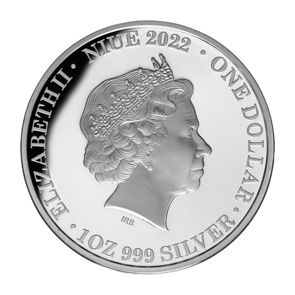 2022 Proof $1 Queen Elizabeth II 1 oz Silver Coin with OGP