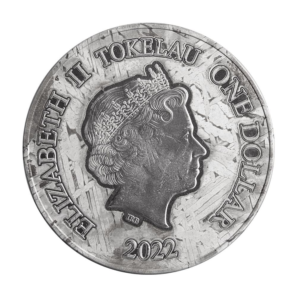 2022 Tokelau $1 Aletai Meteorite Dragon Phoenix 1 oz Coin