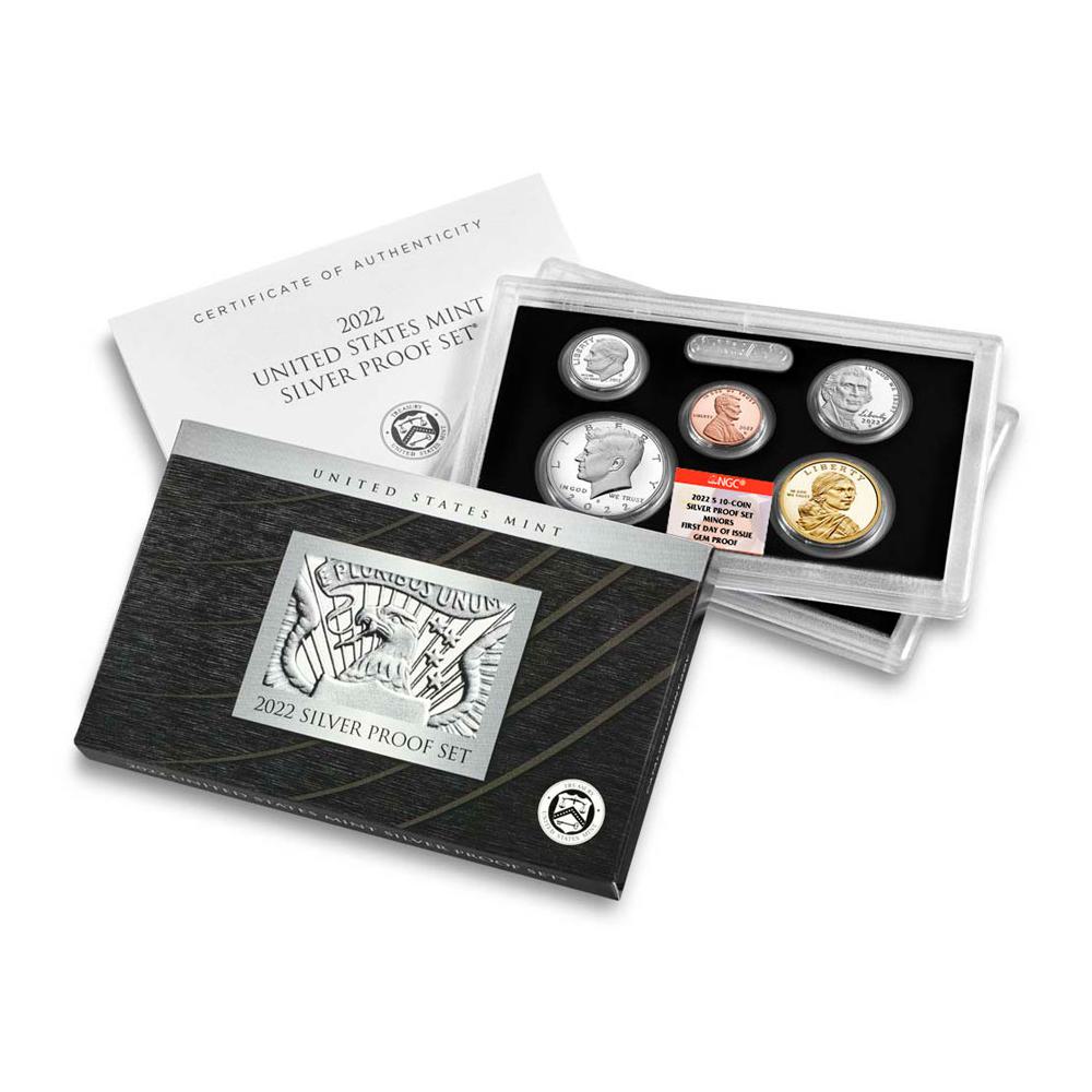 2022-S U.S. Silver Proof NGC FDI Coin Set - Pinehurst Coins
