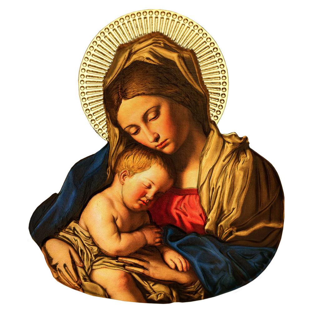 2021 GH¢2 Ghana Madonna & Child CuNi Colorized Coin BU